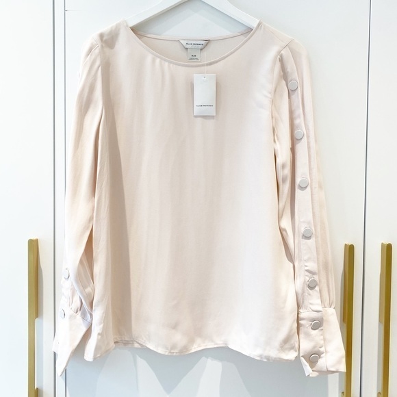 𝅺BNWT Women’s club Monaco pale pink blouse - Picture 3 of 7